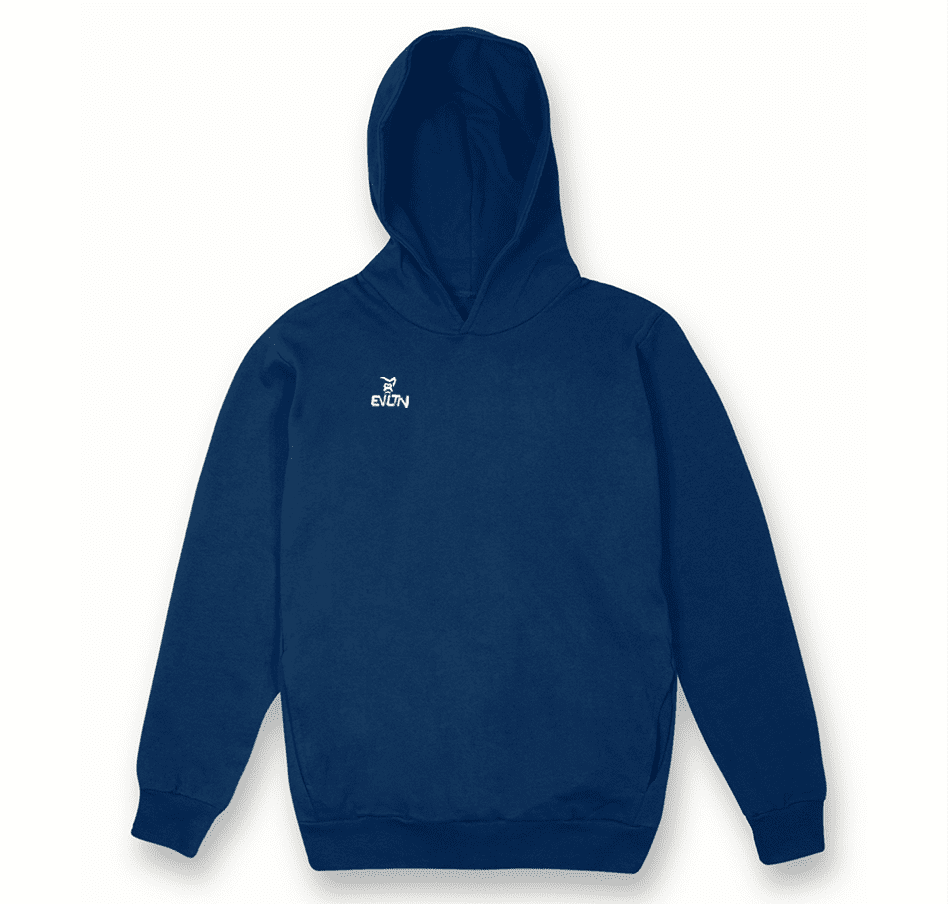 Felpa Cappuccio Blu Navy EVLTN Basketball Brand