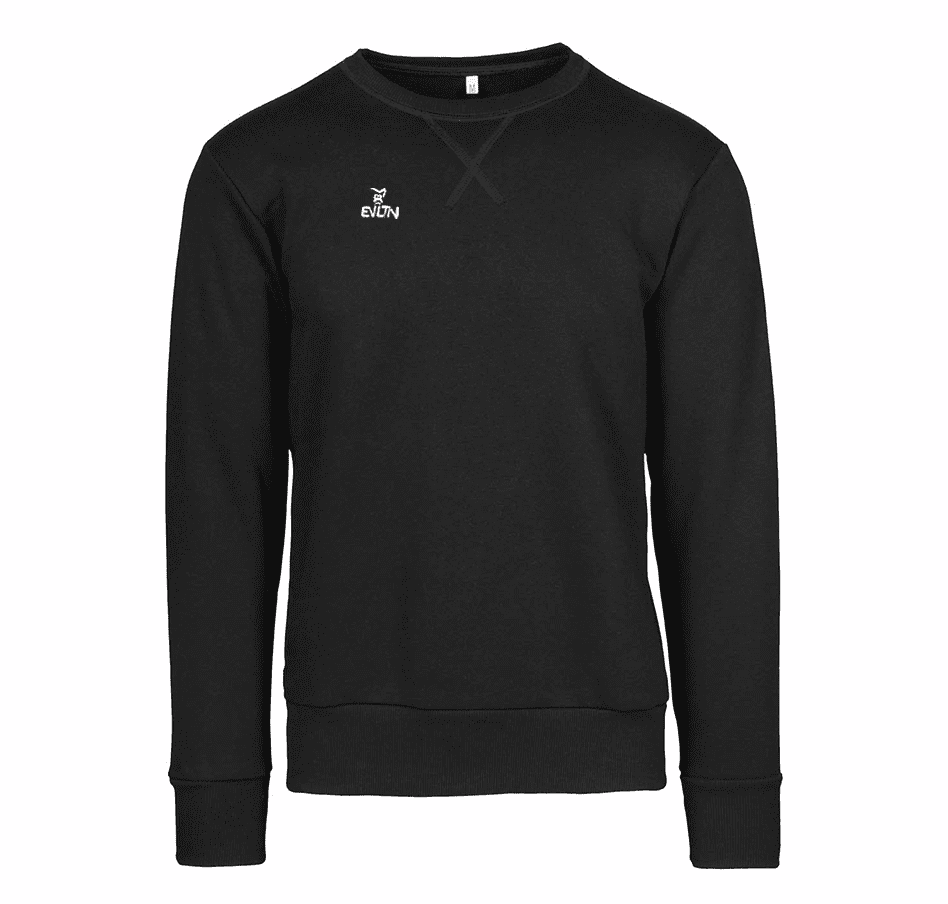 Felpa Crewneck Nera EVLTN Basketball Brand